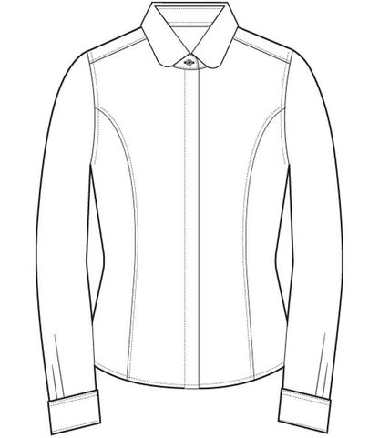 Brook Taverner - Ladies Trevi Long Sleeve Poplin Shirt - Pierre Francis