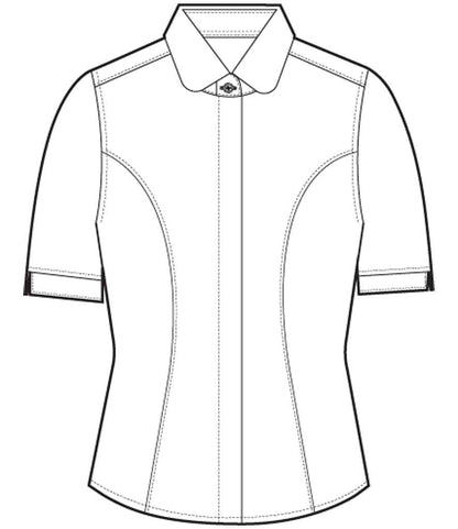 Brook Taverner - Ladies Soave Short Sleeve Poplin Shirt - Pierre Francis