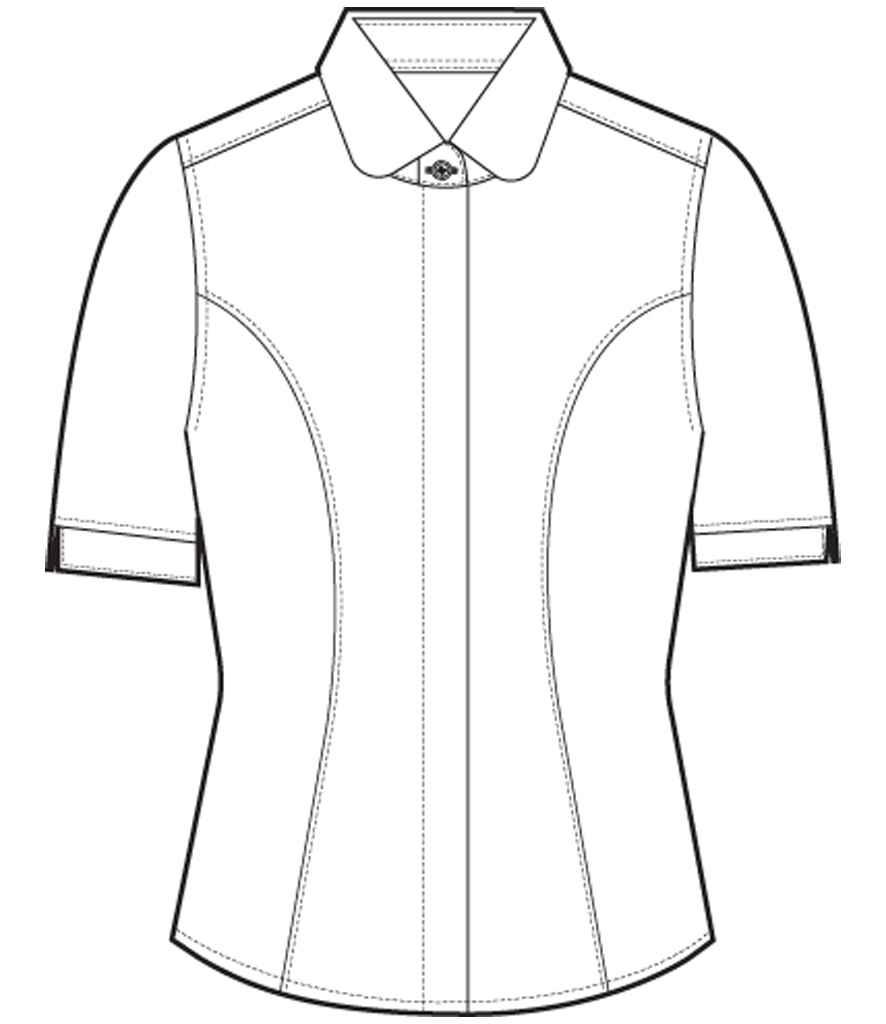 Brook Taverner - Ladies Soave Short Sleeve Poplin Shirt