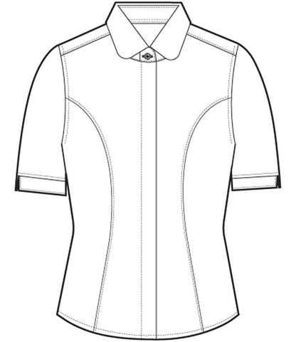 Brook Taverner - Ladies Soave Short Sleeve Poplin Shirt - Pierre Francis