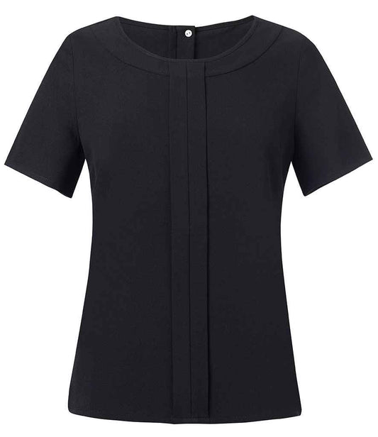 Brook Taverner - Ladies Verona Short Sleeve Shirt - BK142 BLK 8