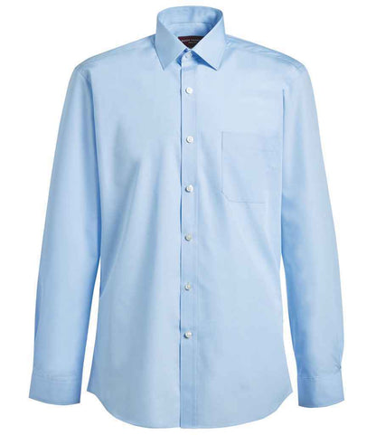 Brook Taverner - Rapino Long Sleeve Poplin Shirt - BK150 BLU 15