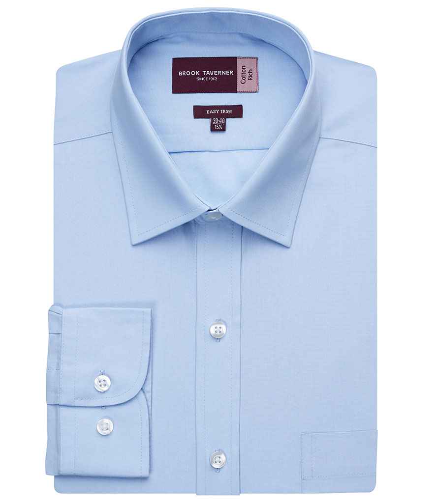 Brook Taverner - Rapino Long Sleeve Poplin Shirt - Pierre Francis