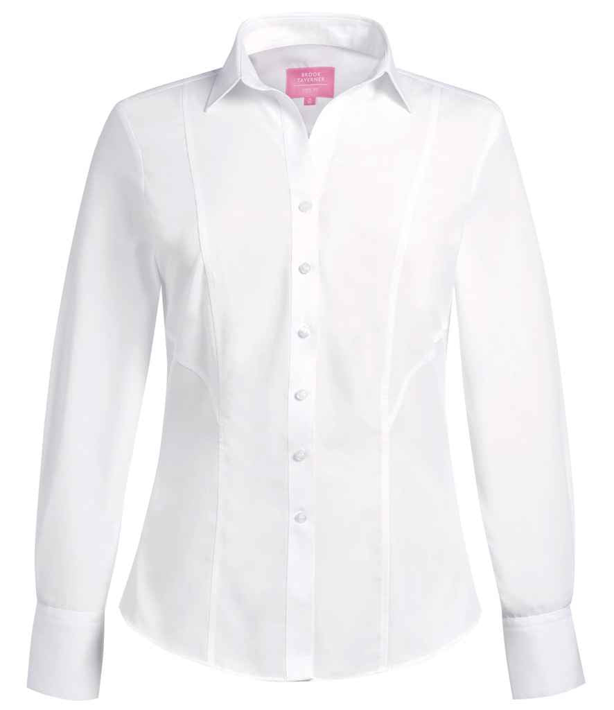 Brook Taverner - Ladies Palena Long Sleeve Poplin Shirt - BK151 BLU 8