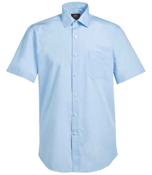 Brook Taverner - Rosello Short Sleeve Poplin Shirt - BK152 BLU 15