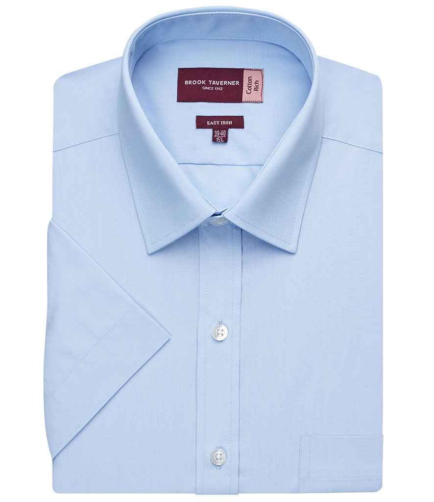 Brook Taverner - Rosello Short Sleeve Poplin Shirt - Pierre Francis