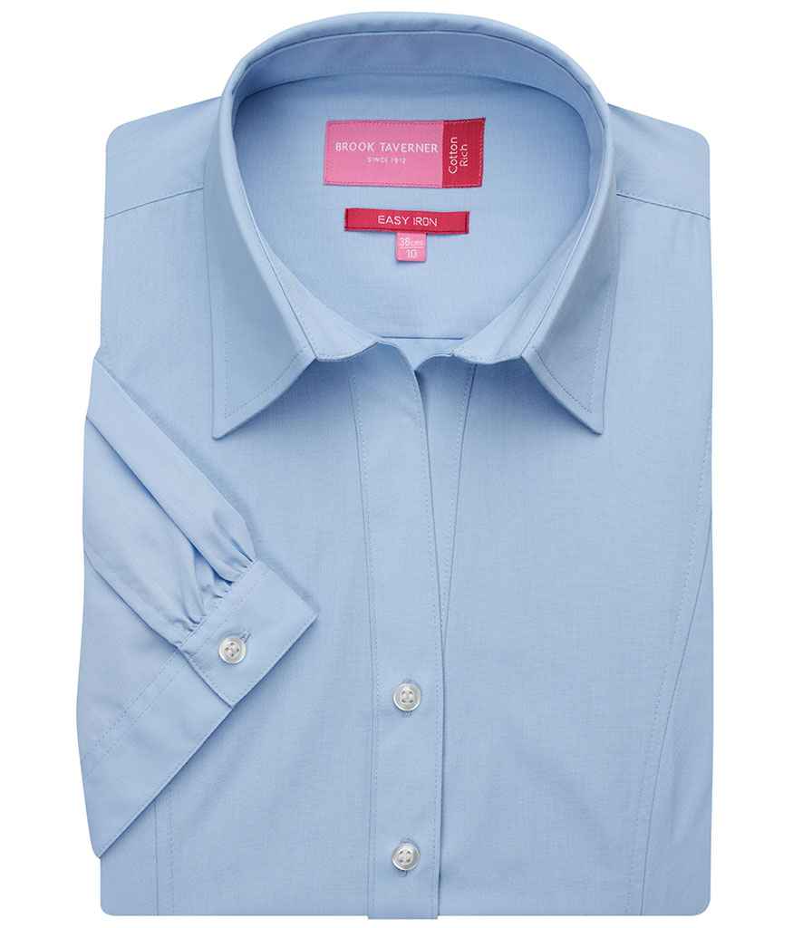 Brook Taverner - Ladies Paduli Short Sleeve Poplin Shirt - Pierre Francis