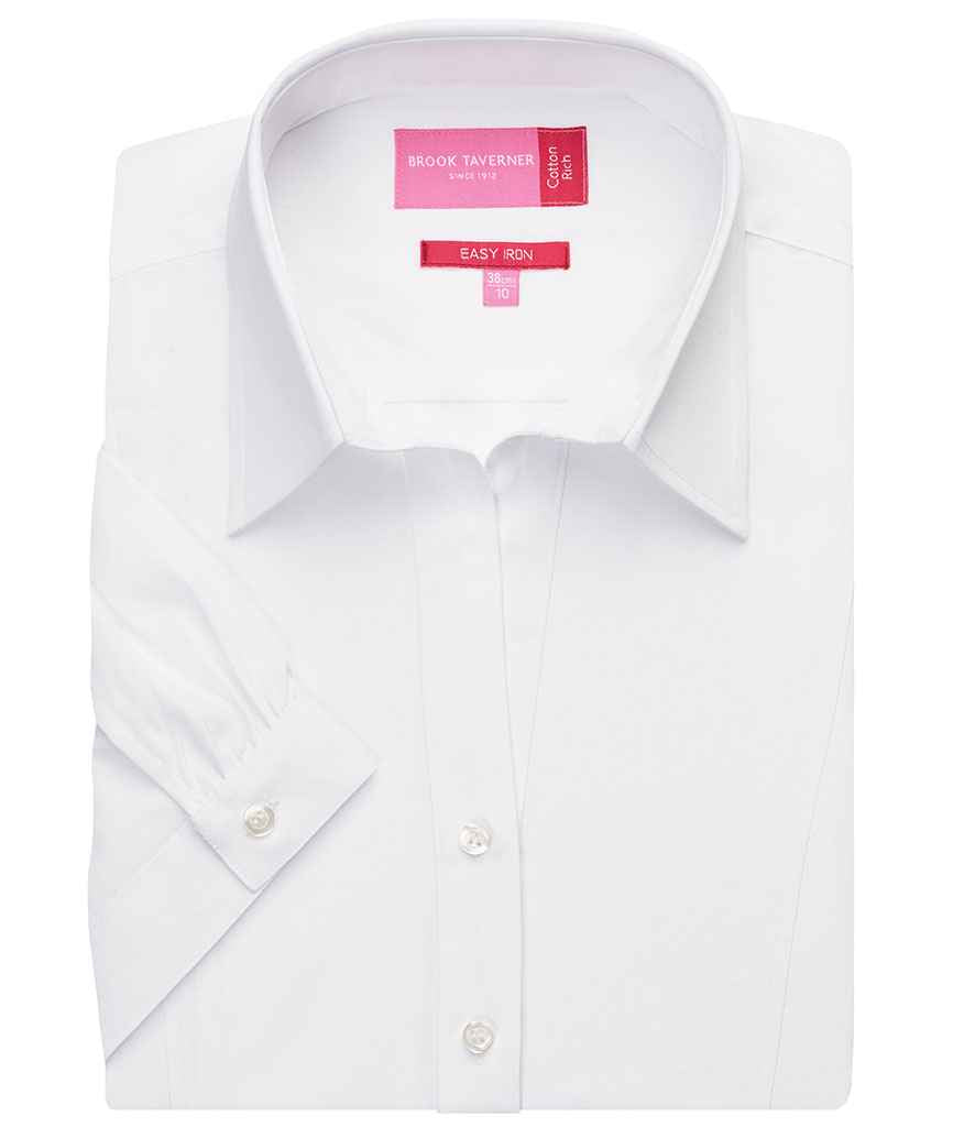 Brook Taverner - Ladies Paduli Short Sleeve Poplin Shirt - Pierre Francis
