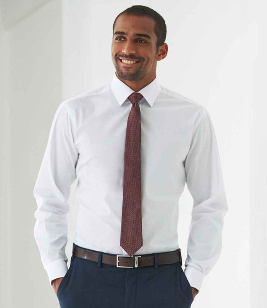 Brook Taverner - Alba Long Sleeve Slim Fit Poplin Shirt - BK154 WHI 14