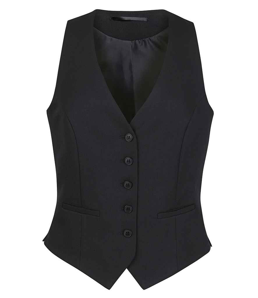 Brook Taverner - Ladies One Luna Waistcoat - BK470 BLK XS