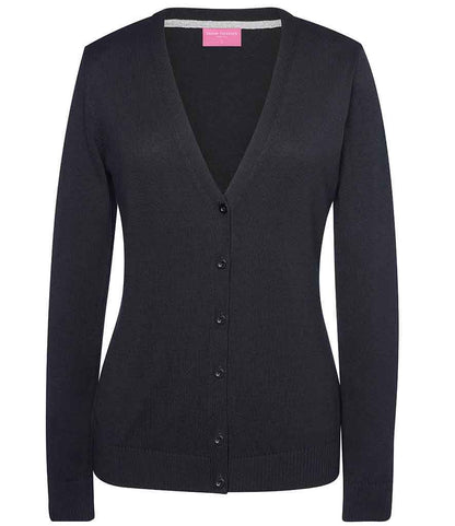 Brook Taverner - Ladies Augusta V Neck Cardigan - BK554 BLK XS