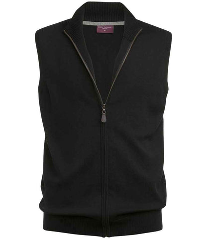 Brook Taverner - Lincoln Knitted Zip Gilet - BK557 BLK S