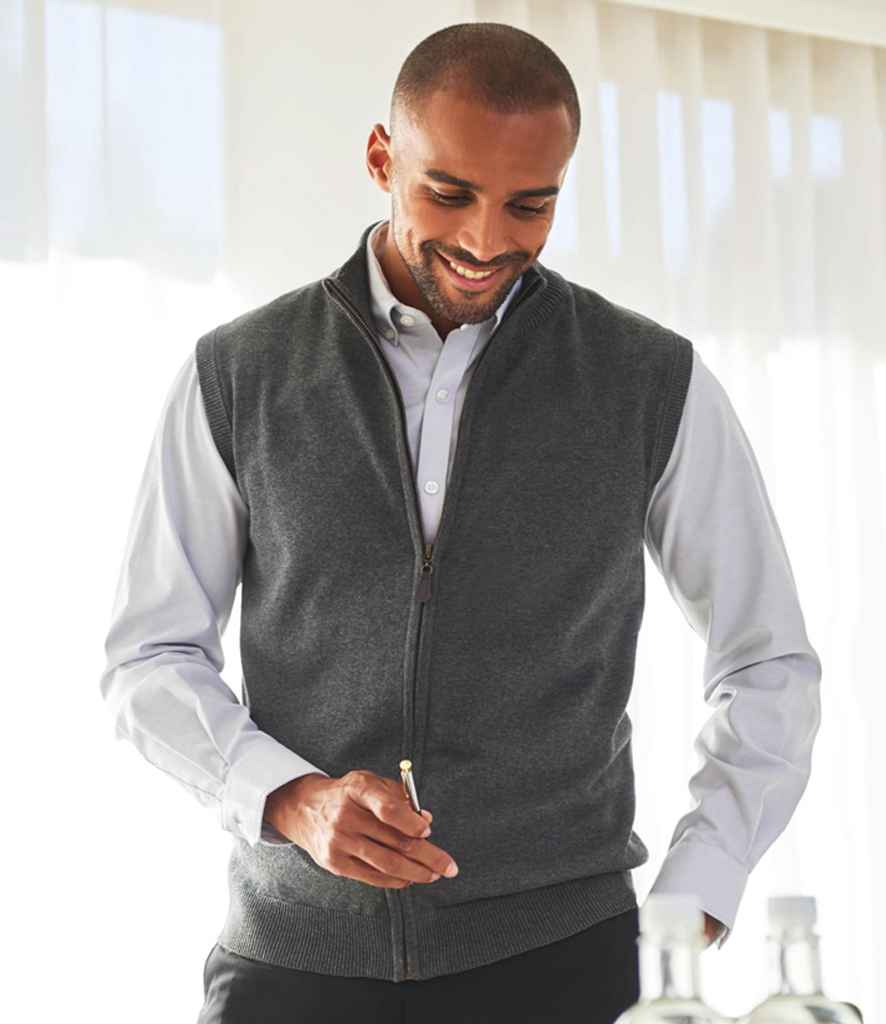 Brook Taverner - Lincoln Knitted Zip Gilet - Pierre Francis