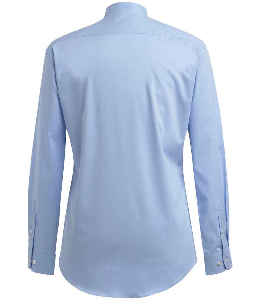Brook Taverner - Volterra Long Sleeve Grandad Collar Shirt - Pierre Francis