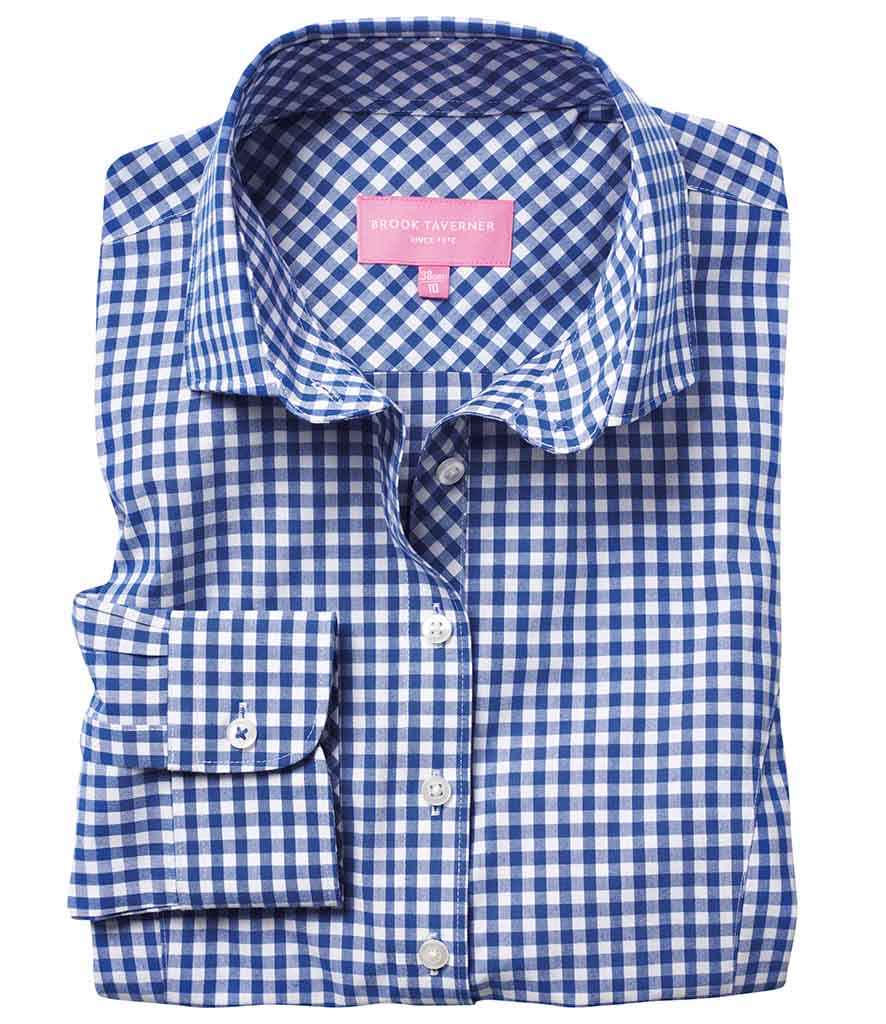 Brook Taverner - Damska koszula z długim rękawem Kansas Gingham