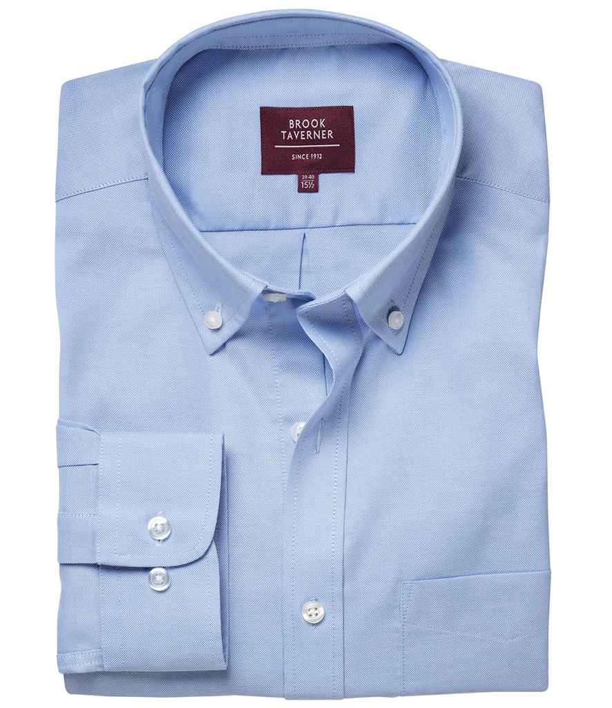 Brook Taverner - Whistler Long Sleeve Oxford Shirt - BK588 SKY 15