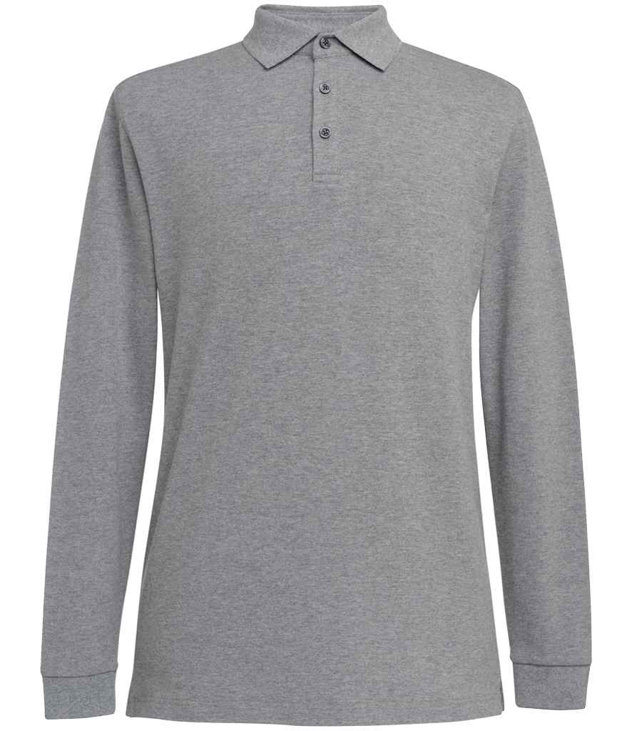 Brook Taverner - Frederick Long Sleeve Polo Shirt - BK615 BLK S