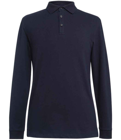 Brook Taverner - Frederick Long Sleeve Polo Shirt - BK615 NAV S