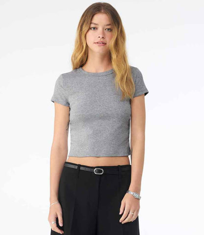 Bella - Ladies Micro Rib Baby T-Shirt - BL1010 AHE XS