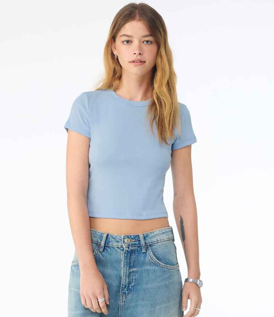 Bella - Ladies Micro Rib Baby T-Shirt - BL1010 SBB XS