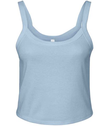 Bella - Ladies Micro Rib Spaghetti Strap Tank Top - BL1012 SOB XS
