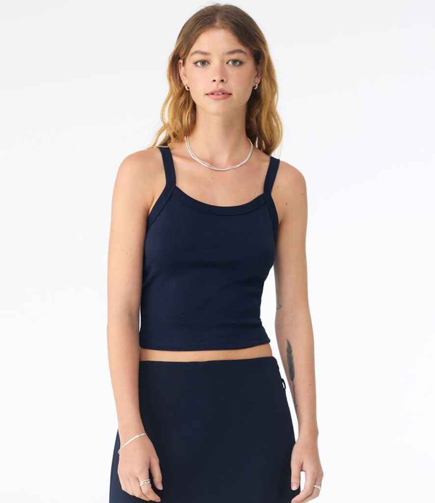 Bella - Ladies Micro Rib Spaghetti Strap Tank Top - BL1012 SNA XS