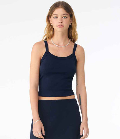 Bella - Ladies Micro Rib Spaghetti Strap Tank Top - BL1012 SNA XS