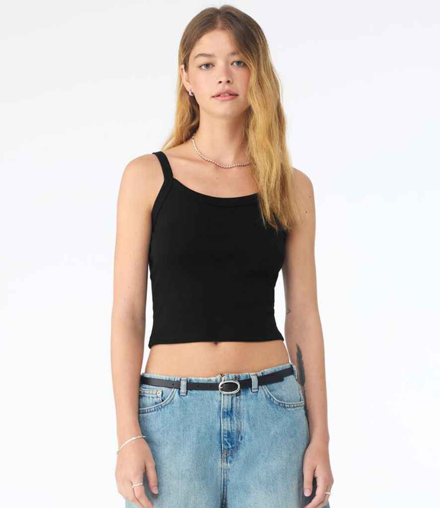 Bella - Ladies Micro Rib Spaghetti Strap Tank Top - BL1012 SOB XS
