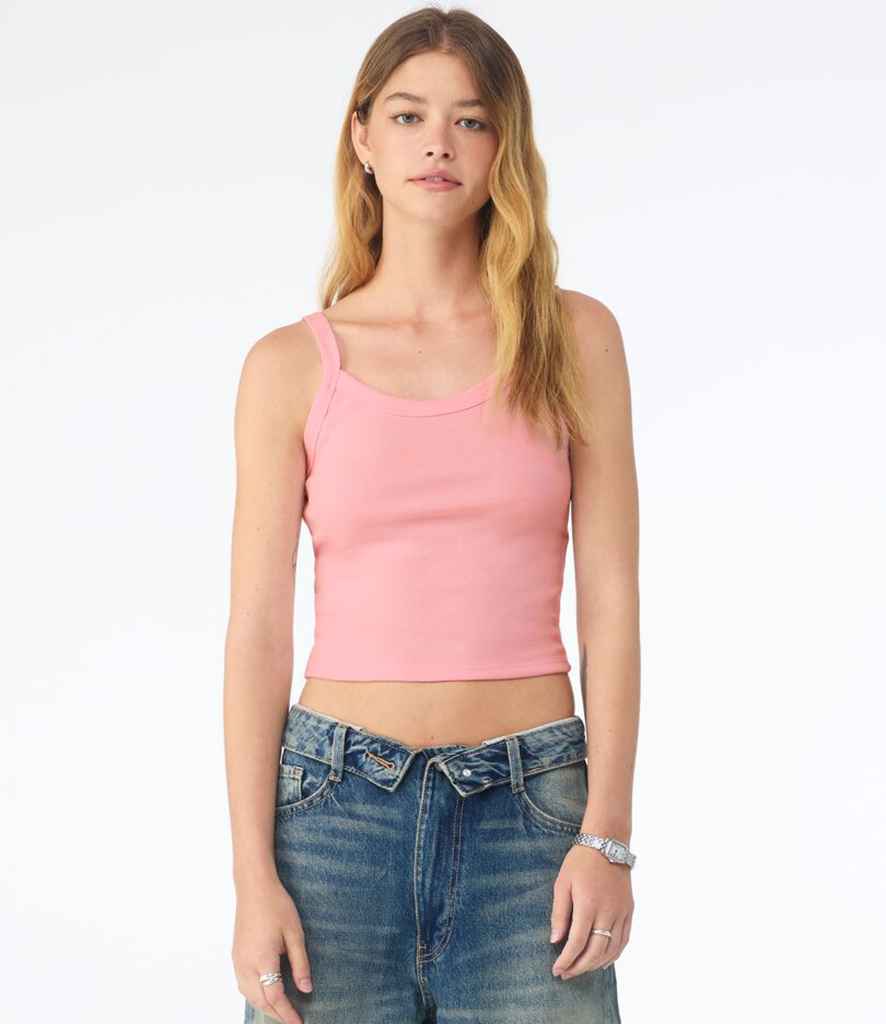 Bella - Ladies Micro Rib Spaghetti Strap Tank Top - BL1012 SPI XS
