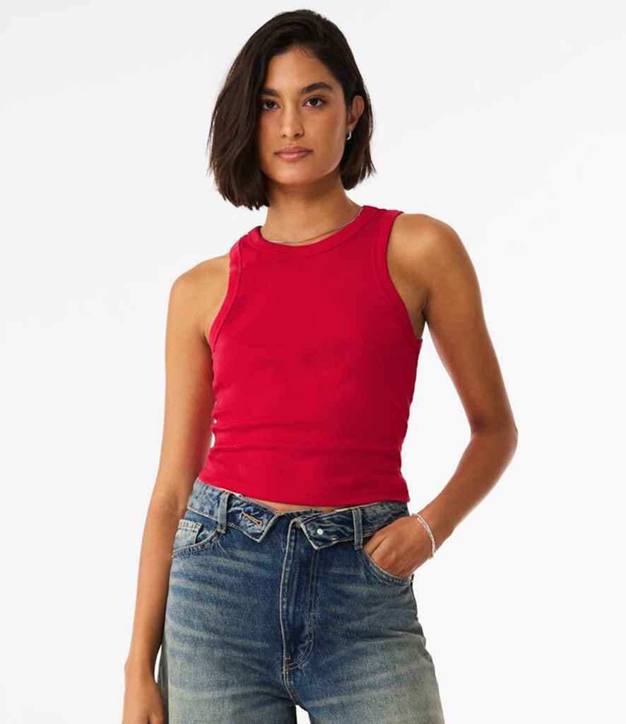 Bella - Ladies Micro Rib Racer Tank Top - BL1019 SDR XS