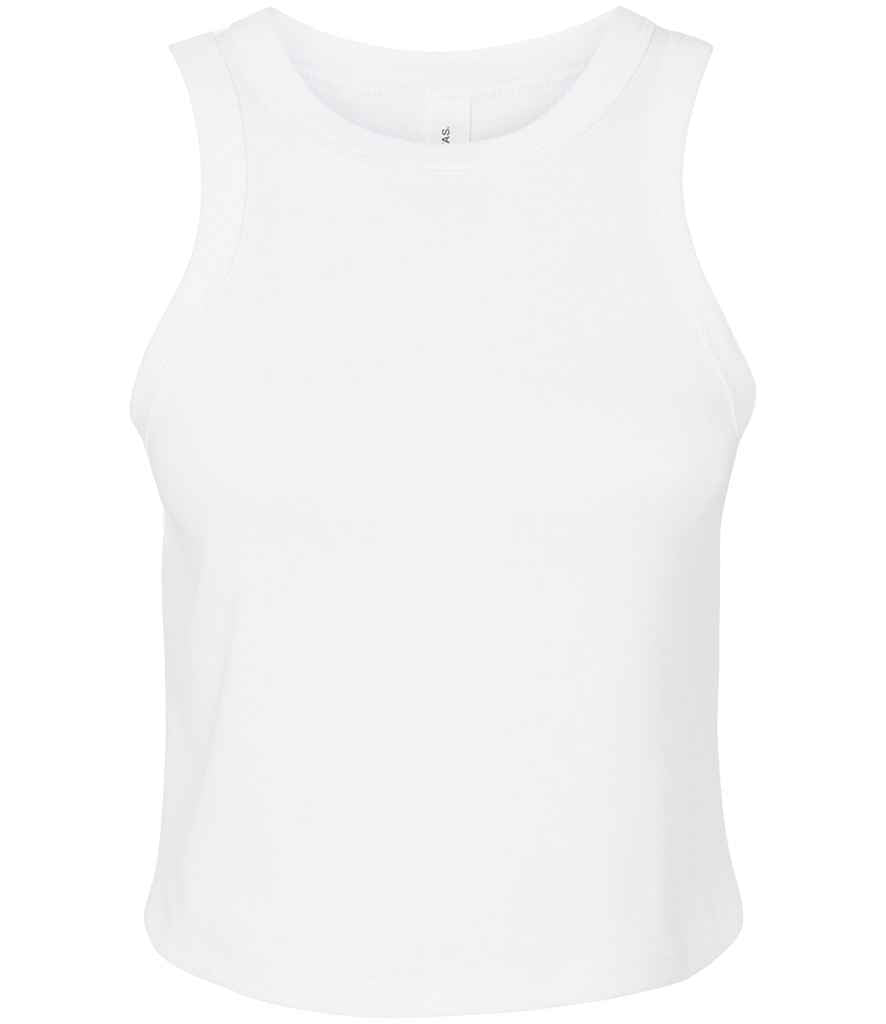 Bella - Ladies Micro Rib Racer Tank Top - BL1019 SWH XS