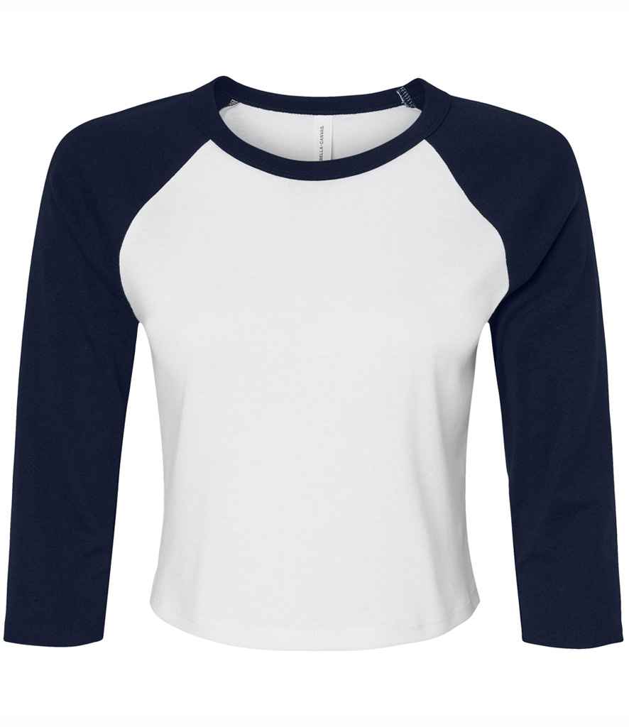 Bella - Ladies Micro Rib 3/4 Raglan Baby T-Shirt