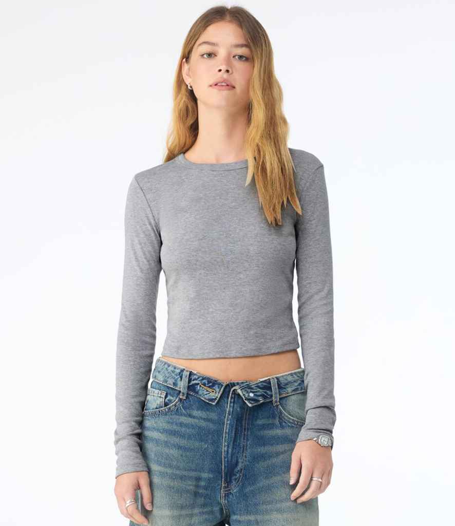 Bella - Micro Rib Long Sleeve Baby T-Shirt - BL1501 AHE XS
