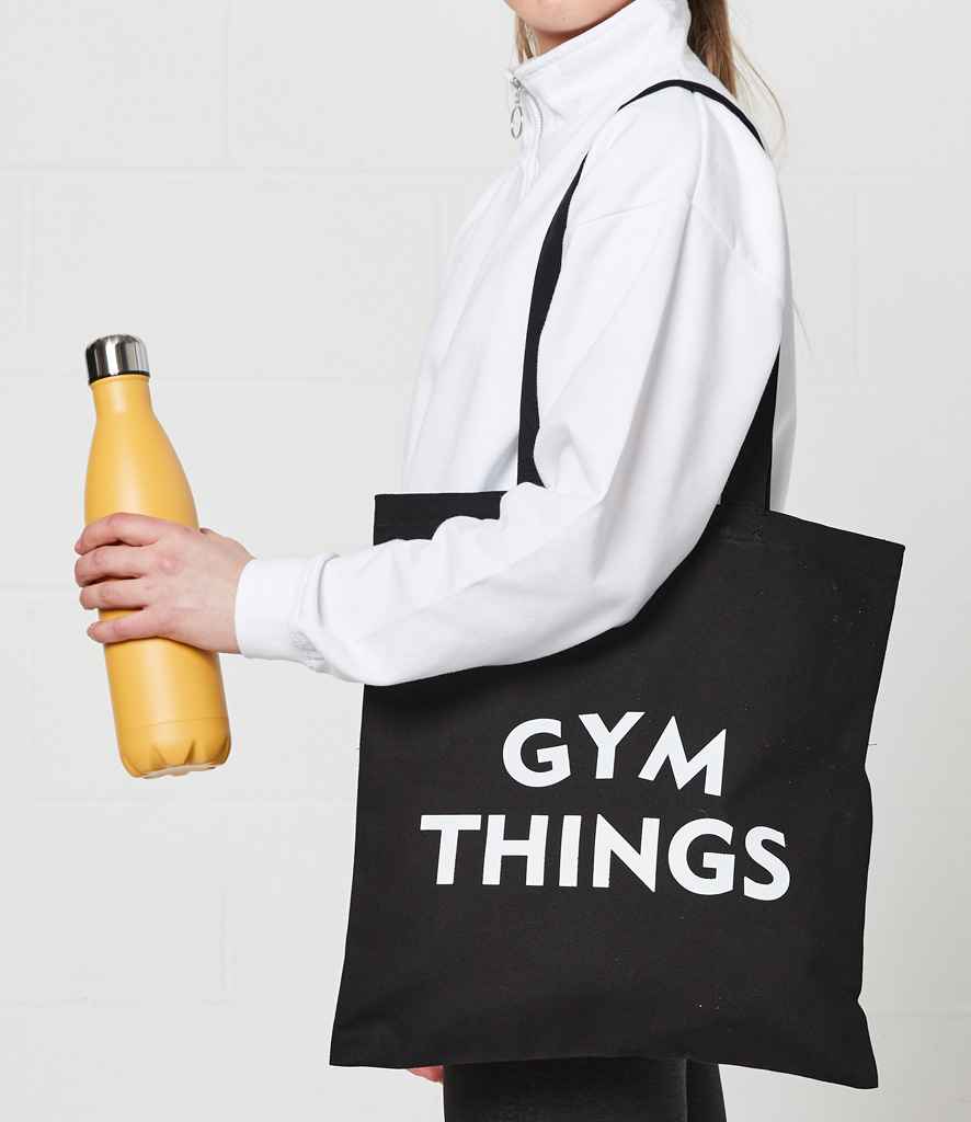 Brand Lab - Cotton Long Handle Shopper - BR001 BLK ONE