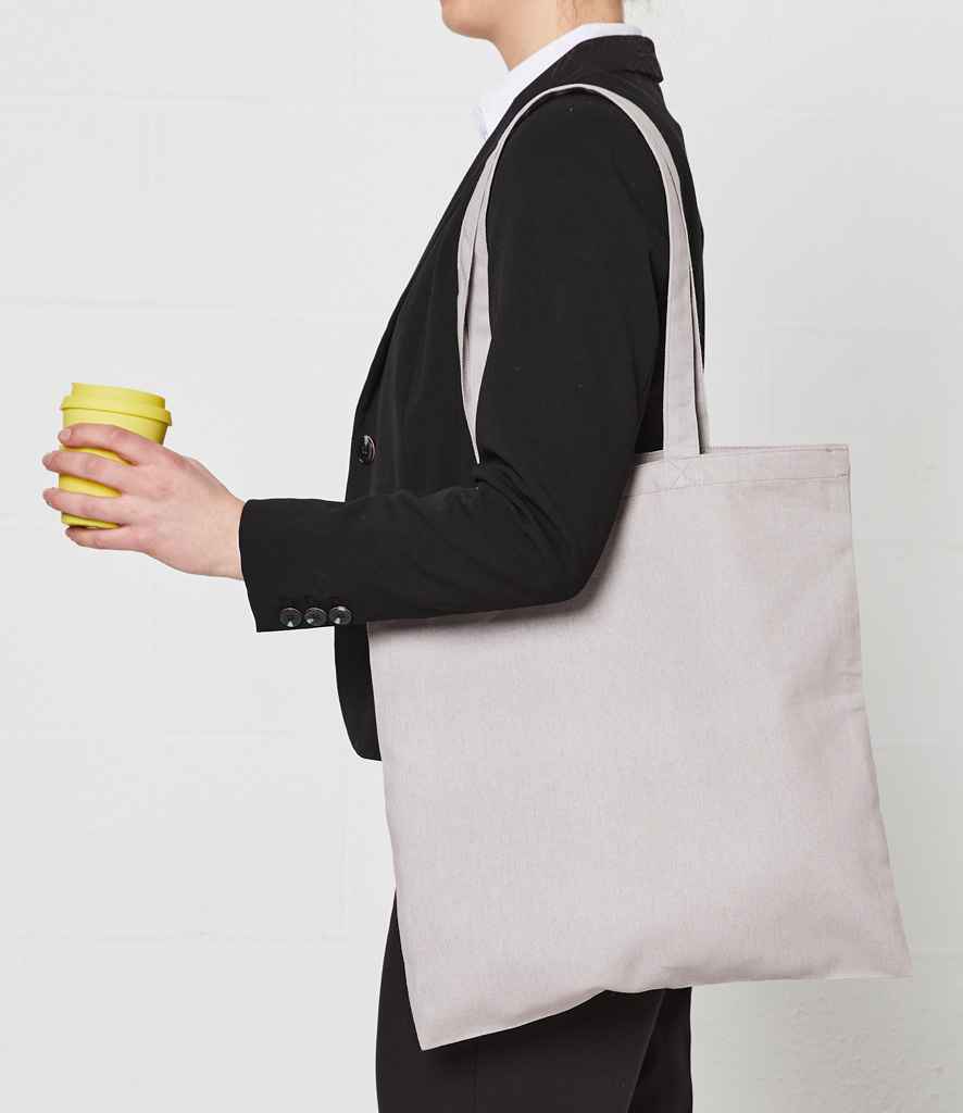 Brand Lab - Cotton Long Handle Shopper - BR001 SIL ONE