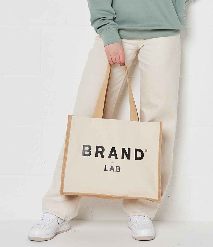 Brand Lab - Jute and Canvas Shopper