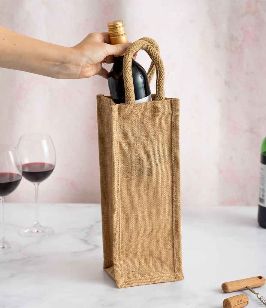 Brand Lab - Jute Bottle Bag - BR105 NAT ONE