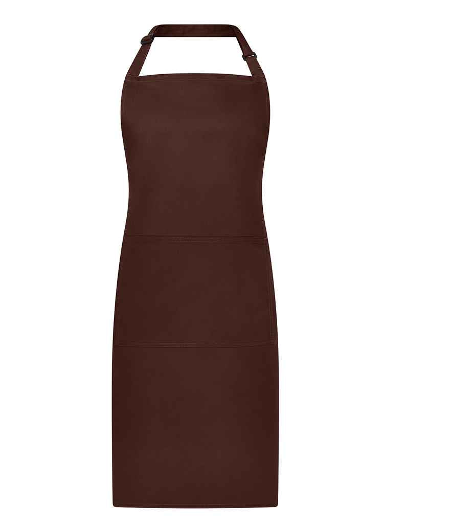 Brand Lab - Adjustable Bib Pocket Apron - BR501 BRN ONE