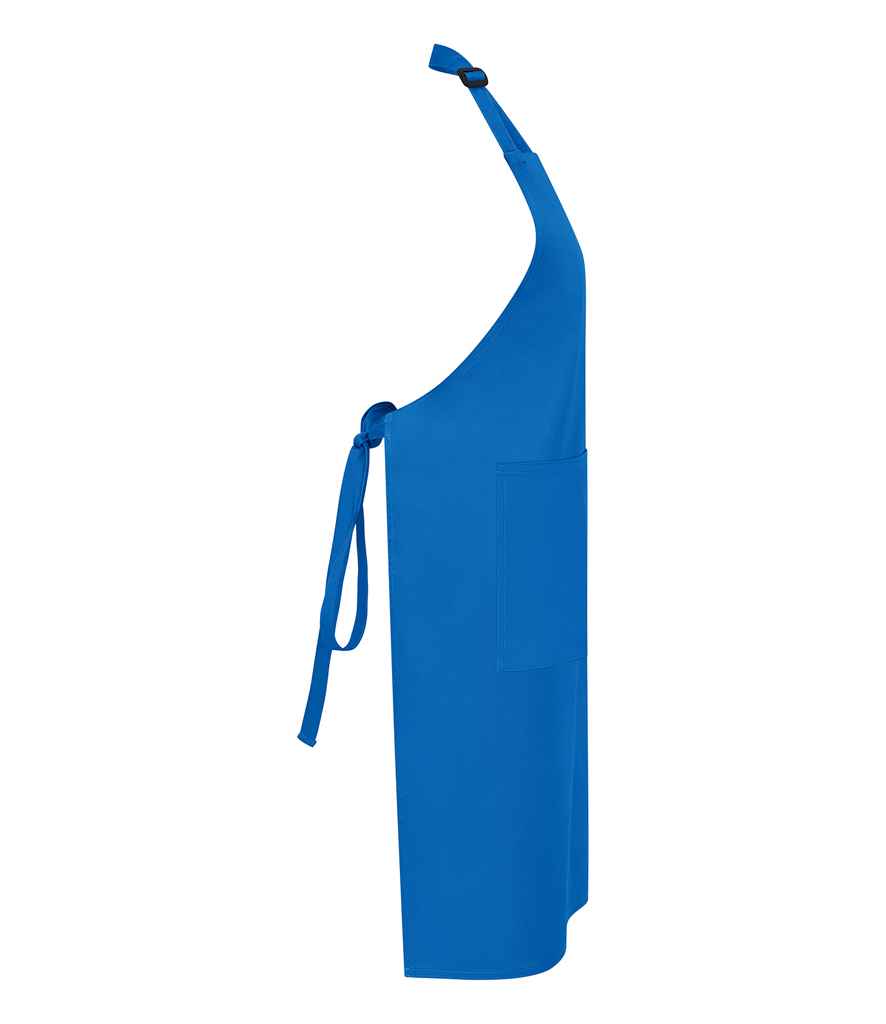 Brand Lab - Adjustable Bib Pocket Apron - Royal Blue (Side)