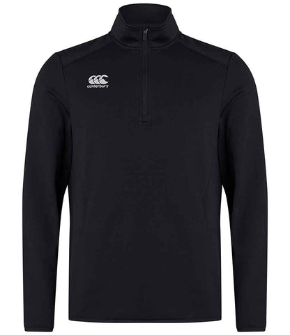 Canterbury - Club Zip Neck Mid Layer Training Top - CN267 BLK S