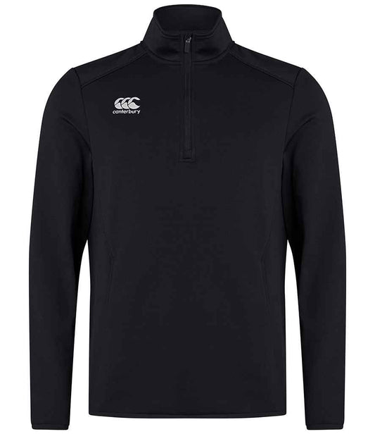 Canterbury - Club Zip Neck Mid Layer Training Top - CN267 BLK S