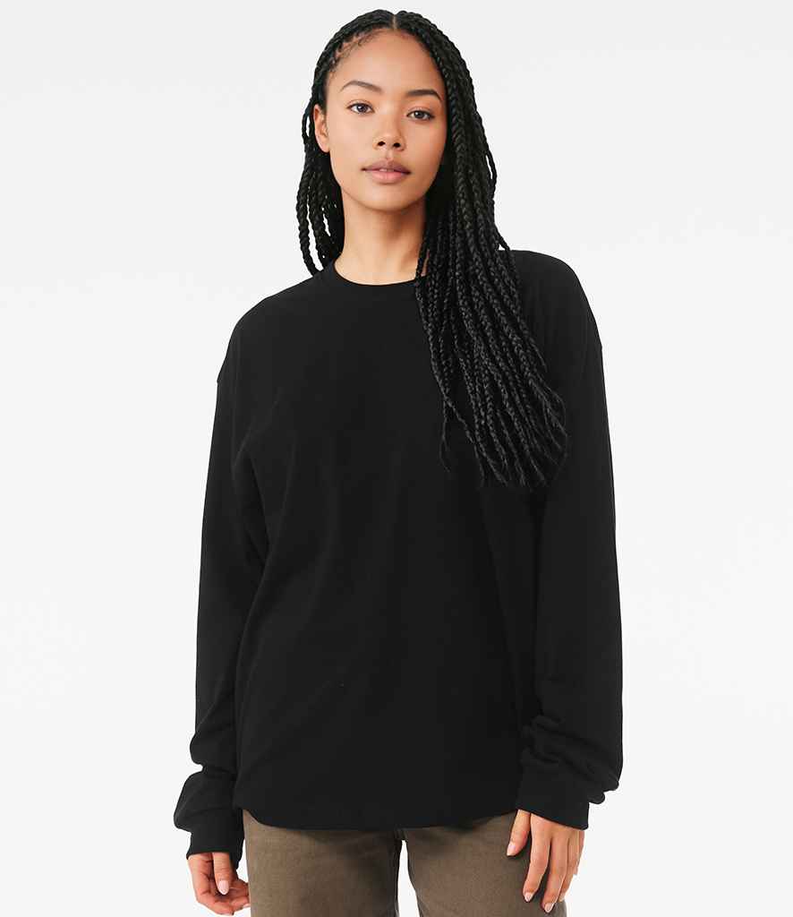Canvas - Unisex Heavyweight Long Sleeve Boxy T-Shirt - CV3511 BLK XS