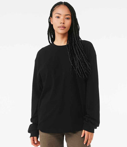 Canvas - Unisex Heavyweight Long Sleeve Boxy T-Shirt - CV3511 BLK XS