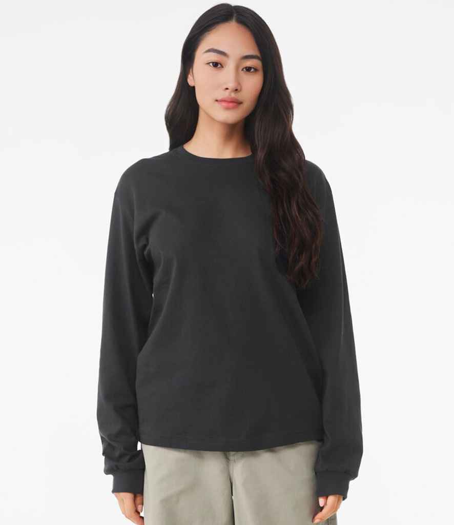 Canvas - Unisex Heavyweight Long Sleeve Boxy T-Shirt - CV3511 DGY XS