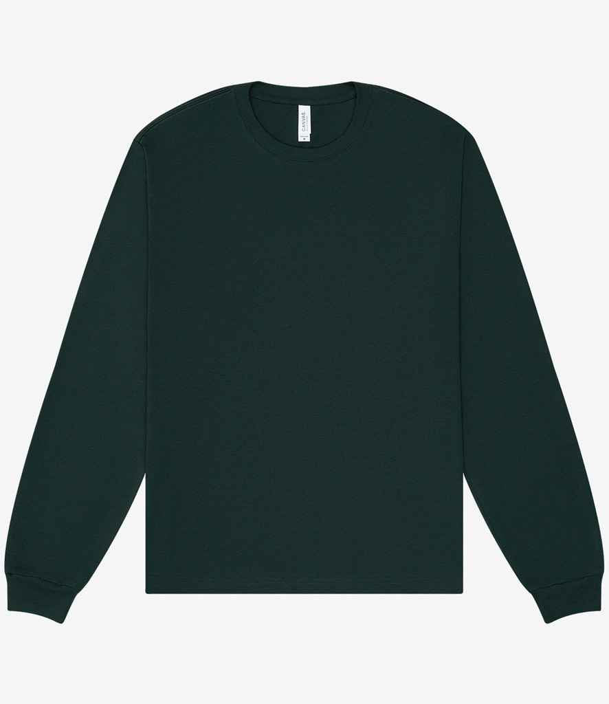 Canvas - Unisex Heavyweight Long Sleeve Boxy T-Shirt - CV3511 WHI XS