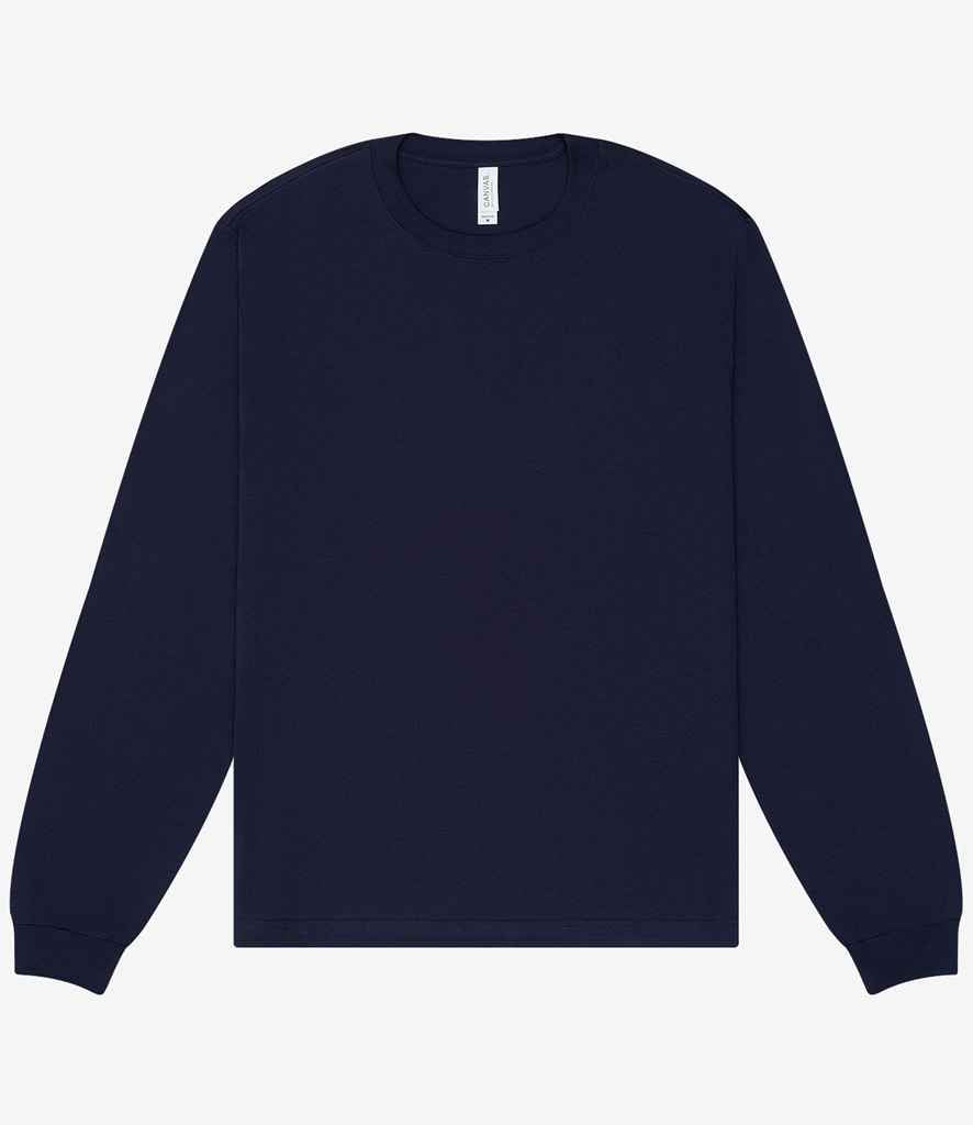 Canvas - Unisex Heavyweight Long Sleeve Boxy T-Shirt - CV3511 WHI XS