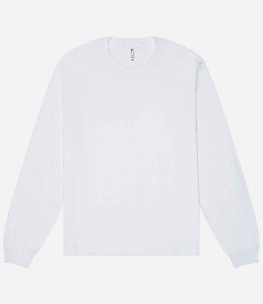Canvas - Unisex Heavyweight Long Sleeve Boxy T-Shirt - CV3511 WHI XS