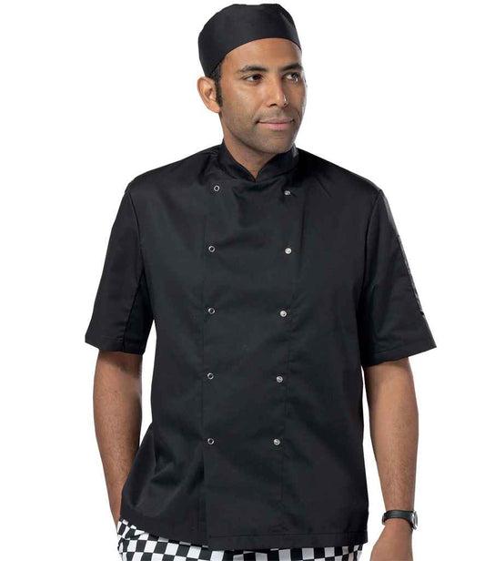 Dennys - Short Sleeve Press Stud Chef's Jacket