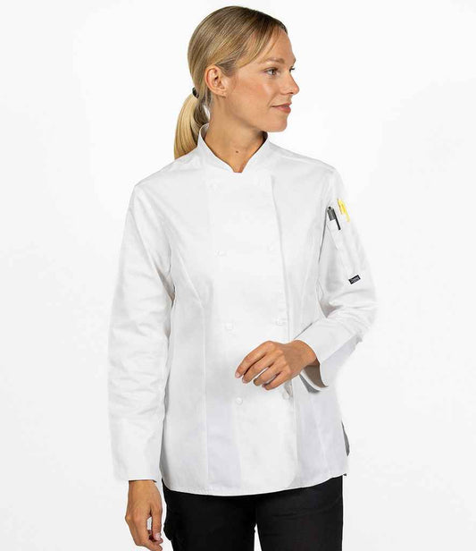 Dennys - Ladies Long Sleeve Premium Chef's Jacket - Pierre Francis