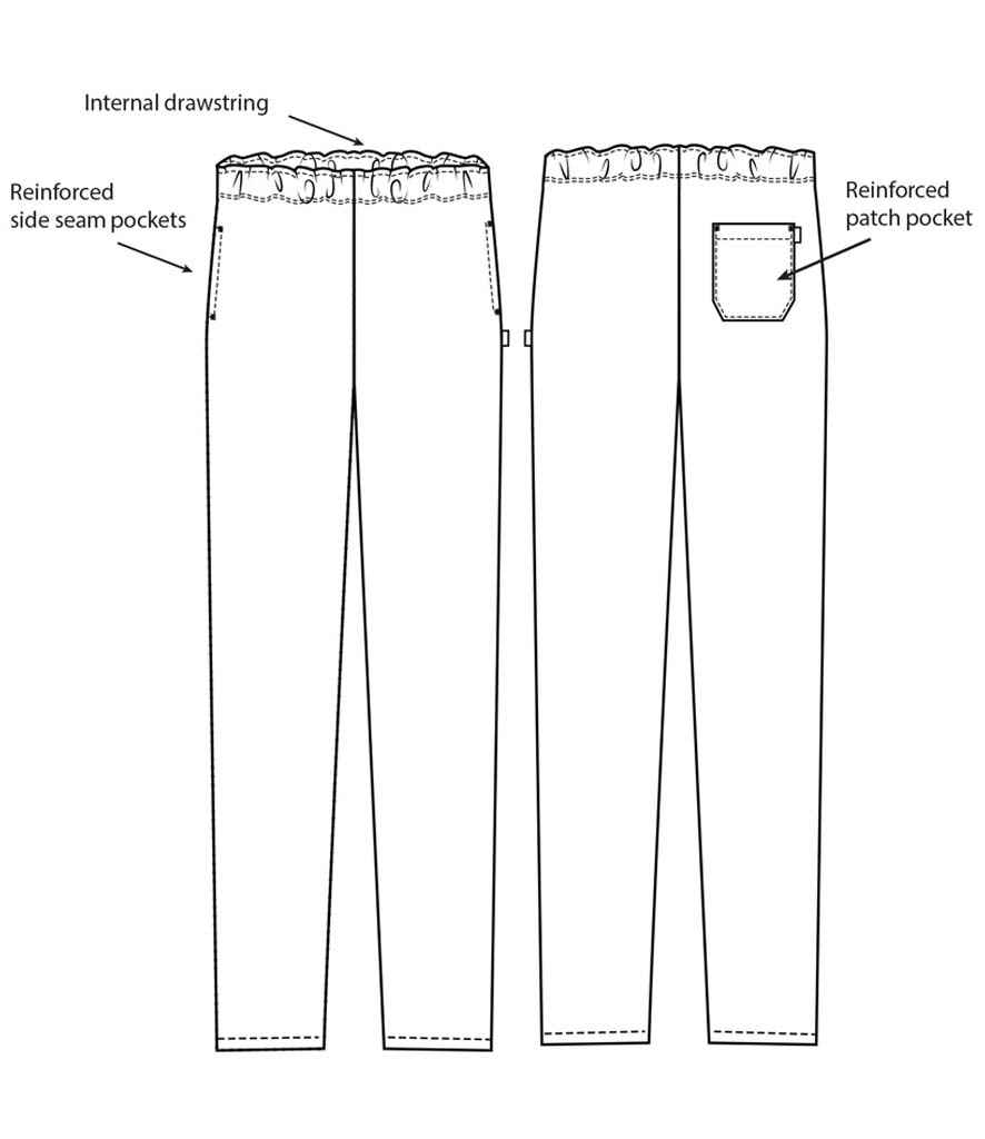 Dennys - Unisex Elasticated Chef's Trousers